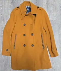 BURBERRY ウール ピーコート 40サイズ オレンジ