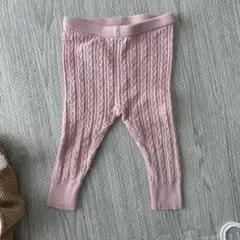 baby GAP ケーブル編みレギンス 6-12ヶ月 ピンク