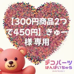 【300円商品2つで450円】きゅー様　専用ページ