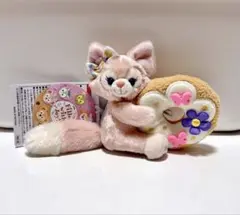 新品ダッフィーフレンズリーナベル ドーナツ ぬいぐるみバッチ