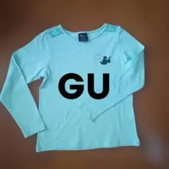 GU ミニーちゃん 水色長袖カットソー 130cm