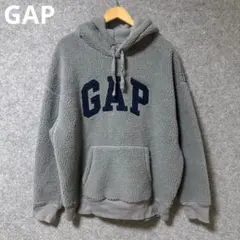 GAP ボアフードパーカー グレー ユニセックス