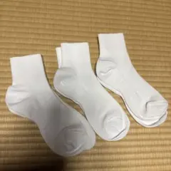 ホワイト ショートソックス 3足セット(22〜24㎝)