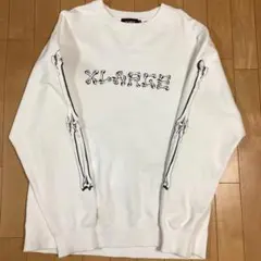 エクストララージ XLARGE ボーン 骨 プリント スウェット トレーナー M