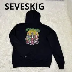 SEVESKIG セヴシグ パーカー 黒 Mサイズ タイガー Champion