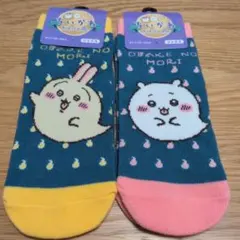 ちいかわ おばけの森 ソックス　ちいかわ、うさぎ 2種セット