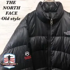 《希少》ザノースフェイス☆ダウンジャケット M 刺繍ロゴ ブラック D364
