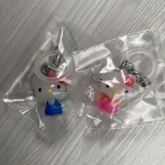 ゆるっとめじるしアクセサリー　ハローキティーめじるし　モンチッチめじるし