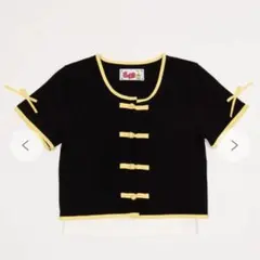 WEGO 別注らんま1／2アンサンブルカーデ ブラック
