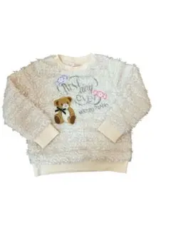 mezzo piano フリース トレーナー クリーム色　１１０センチ