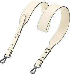 【幅広3.8cm】PUレザー バッグストラップ 調節可能 クリーム