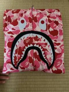 A BATHING APE ピンクカモ シャークパーカー
