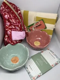 花形ボウル2個とエプロン、ポーチセット マイリトルボックス