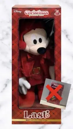 ディズニー ミッキーマウス クリスマスラストワン賞ぬいぐるみ