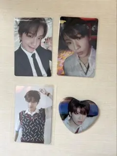 BOYNEXTDOOR ウナク　トレカ3枚セット　缶バッジ一個