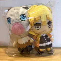 鬼滅の刃 ぬいぐるみ 我妻善逸 嘴平伊之助 chibiぬいぐるみ 最安値 セール