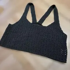 【LOWRYS FARM 】ビスチェ 重ね着にも　ブラック ニットのサムネイル
