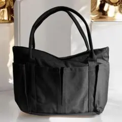 ★新品★大容量ブラックトートバッグ★通勤 通学 マザーズバッグ 旅行用