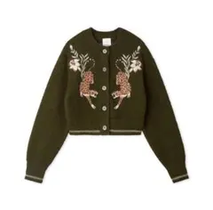 【LILY BROWN×KEITA MARUYAMA】モチーフニットカーディガン