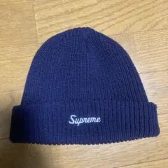 Supreme ネイビー ニット帽