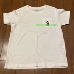 UNIQLO UTミッキーマウス刺繍 ホワイトTシャツ