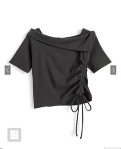 オフショルドロストテレコトップス［tu1653］GRL