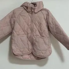 h&m キッズ フード付きキルティングコート 110cm