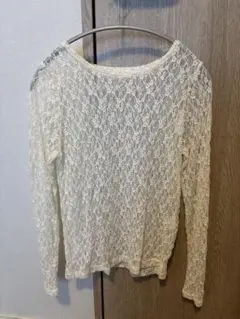 Honeys ハニーズ レース 長袖 トップス アイボリー S