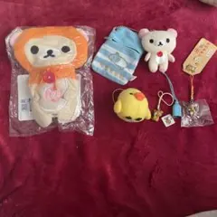 リラックマ ぬいぐる、 ストラップセット6点