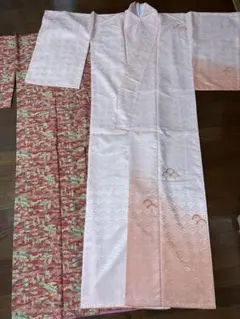 着物　ピンク・赤　長襦袢付き