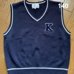 組曲 クミキョク 紺色ベスト　140㎝