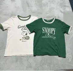 【完売】人気のサイズ＊　UT SNOOPY ホワイトM◉グリーンS