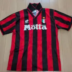 ACミラン Lotto Motta サッカーシャツ 赤黒