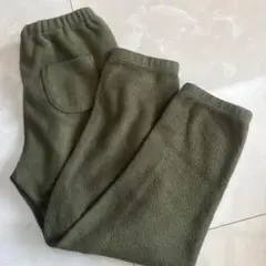 ユニクロ　オリーブグリーン フリース ボトムス