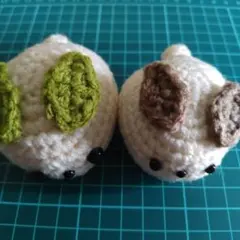 ウサギ型あみぐるみ ホワイト色