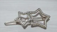 【即購入可】 星型 クリスタル ヘアピン ゴールド