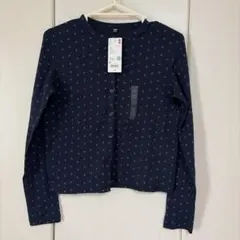 ユニクロ ポインテールカーディガン M ネイビー 新品