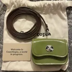 Coachtopia ショルダーバッグ グリーン 小物入れ カードケース