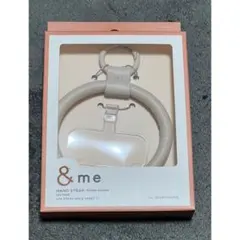 ELECOM &me ハンドストラップ　グレージュ