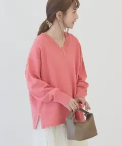 秋冬　大人気アメリカンホリック Vネックニットプルオーバー　大人可愛い　アメホリ