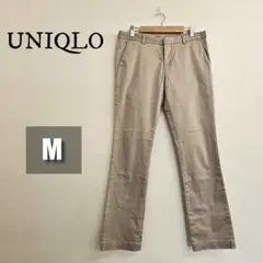 【美品】UNIQLO ストレートチノパン ベージュ レディース M
