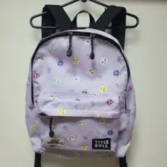 あつまれどうぶつの森 TITLE ROLE 薄紫色 キャラクター柄 リュック