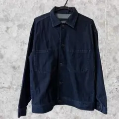 デニムジャケット Gジャン 定番 シンプル カジュアル着回し ブルー インディゴ