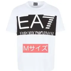 【美品】 EA7 EMPORIO ARMANI ロゴTシャツ M 白黒 半袖