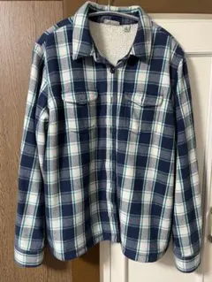 L.L.Bean ネルシャツ Lサイズ ネイビーチェック