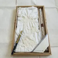 [未使用品]礼装用帯揚げ　帯締め　末広3点セット　結婚式　黒留袖　フォーマル