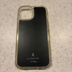 LANVIN en Bleu iPhone15ケース ブラック/クリア