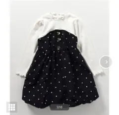 アプレレクール ハートボタンバルーンドッキングワンピース