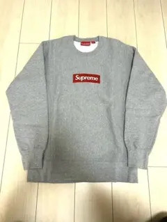 supreme box logo crewneck 15aw ヘザーグレー - メルカリ