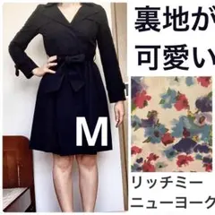 【美品】リッチミーニューヨーク　トレンチコート　　スプリングコート　ネイビー　Mのサムネイル